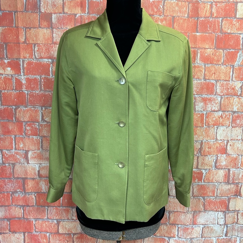 Pendleton Vintage Silk Blend Button Front Blazer - image 1